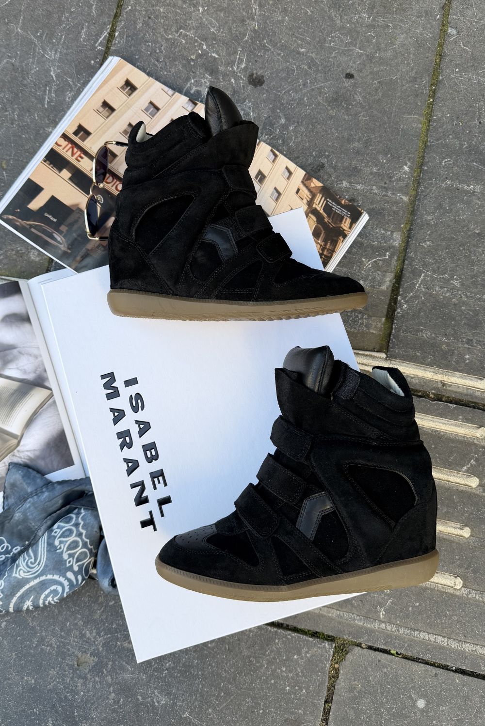 Isabel Marant Bekett Sneakers ブラック 38サイズ Isabel Marant Bekett black sneakers with a hidden wedge – Marjon