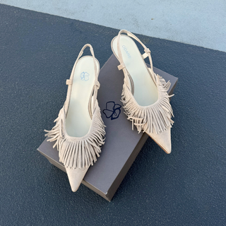 Ontdel slingback sandalen bij Marjon Snieders