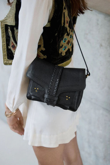 Jerome Dreyfuss crossbody Harry M 47HARRYMCH goatskin noir graine