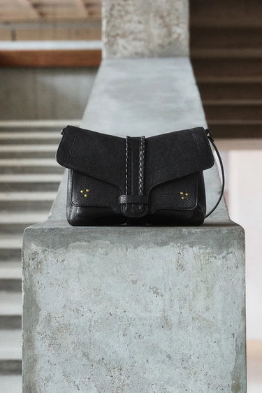 Jerome Dreyfuss crossbody Harry M 47HARRYMCH goatskin noir graine