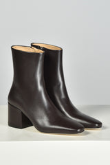 Dear Frances enkellaarsjes Alma Bootie ALMB02 espresso