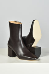 Dear Frances enkellaarsjes Alma Bootie ALMB02 espresso