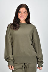 Extreme Cashmere trui Tes 355 army