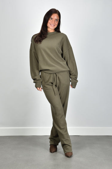 Extreme Cashmere trui Tes 355 army