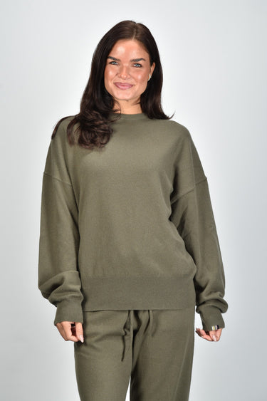 Extreme Cashmere trui Tes 355 army
