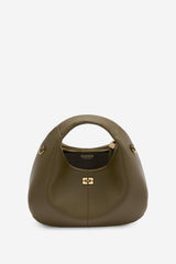 Ganni crossbody Hobo Mini C1040003 military olive