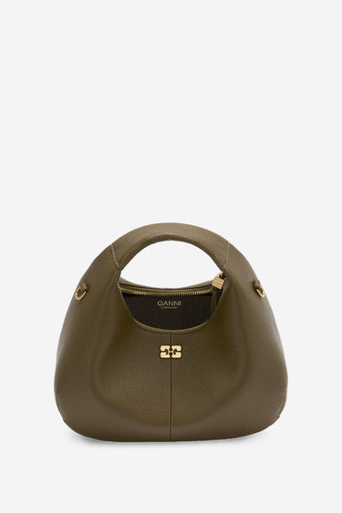 Ganni crossbody Hobo Mini C1040003 military olive