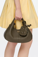 Ganni crossbody Hobo Mini C1040003 military olive