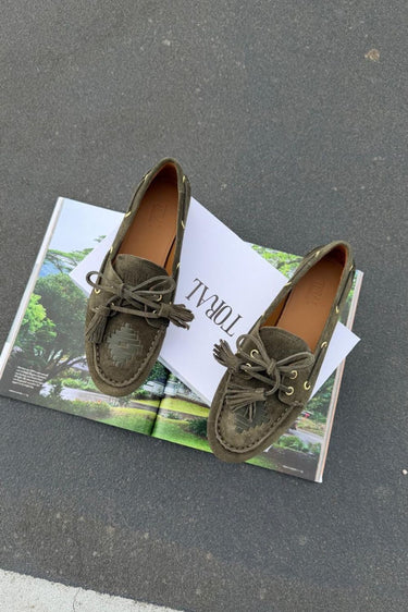 Toral loafers TL-SHIMA/GOLD basket thyme