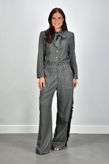 AVDW blouse Aio Tied-Up W1070 grey