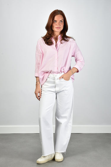 Academia blouse Gioia-34 76D14-420 pink checked