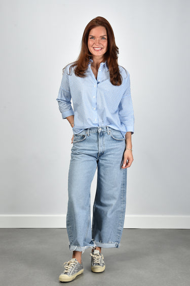 Academia blouse Gioia-34 76D14-620 light blue checked