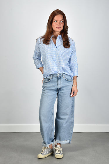 Academia blouse Gioia-34 76D14-620 light blue checked