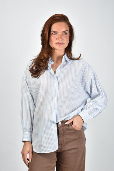 Academia blouse Giorgia 76D7-620 light blue striped