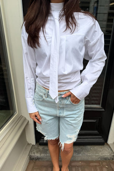 Academia blouse Marianne 10C2-000 plain white