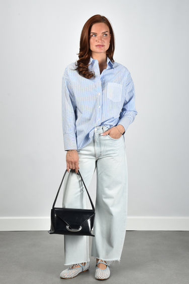 Academia blouse Marie-Patch 76D2P-620 blue striped