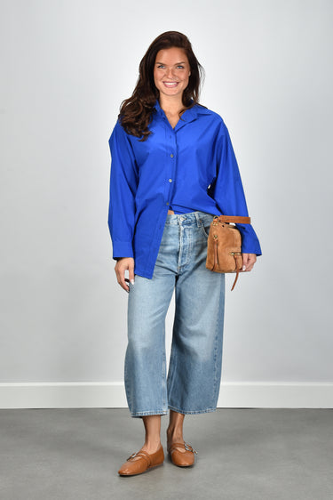 Agolde blouse Sona A7450-1975 cobalt