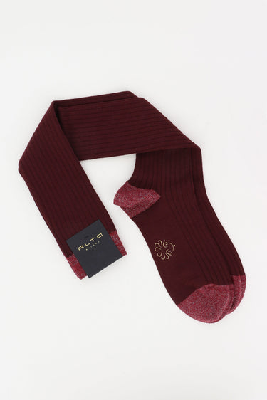 Alto Milano sokken AIAM0279DM long 001 bordeaux