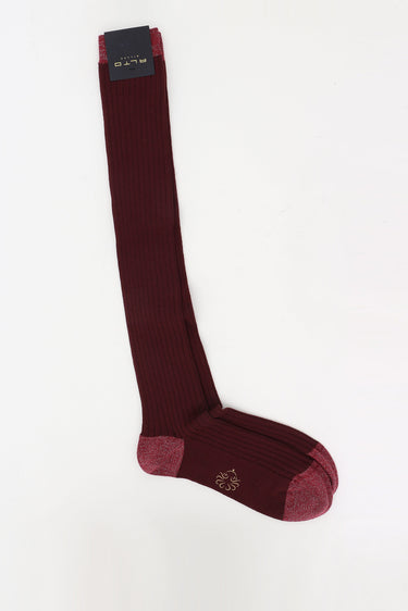 Alto Milano sokken AIAM0279DM long 001 bordeaux