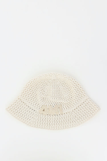 Ami Paris hat Ami Patch UHA255.AW0085 white cream