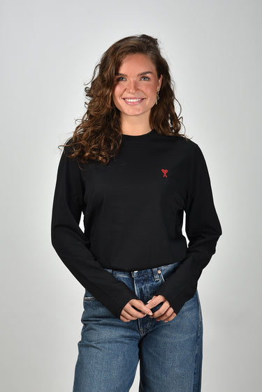 Ami Paris t-shirt ADC Ts Ml Rouge BFUTS235.724 noir