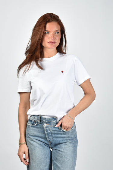 Ami Paris t-shirt ADC Ts Rouge BFUTS035.724 blanc