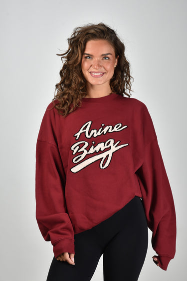 Anine Bing trui Miles A-08-11378-RED35 burgundy