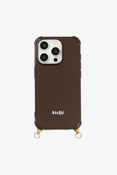 Ateljé Dark Brown telefoon case