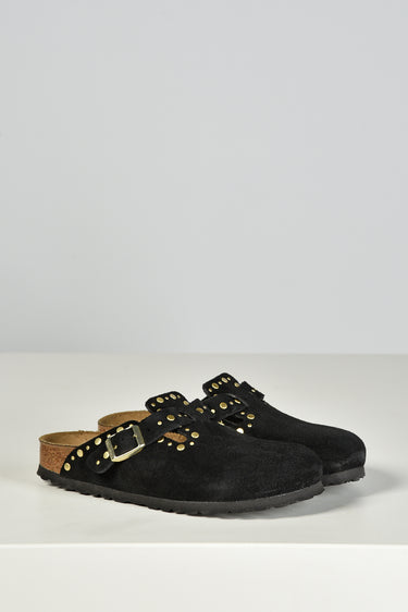 Birkenstock loafers Boston Rivets Suede 1030491 black