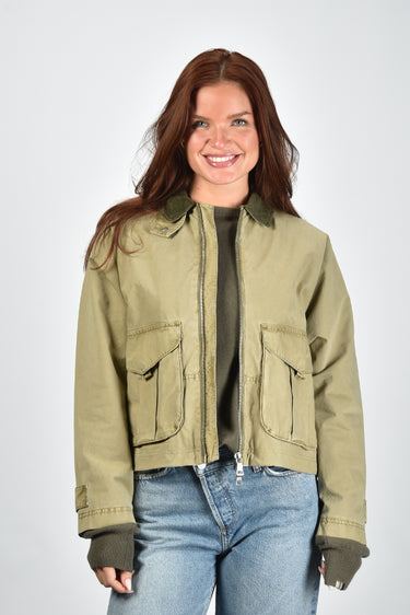 Blonde no.8 jas Indal C 7500 dark khaki