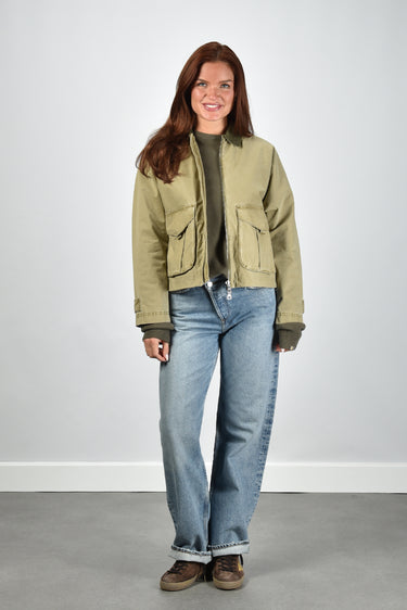 Blonde no.8 jas Indal C 7500 dark khaki