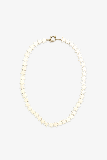 Bonnie Studios Star White Necklace BS976 White