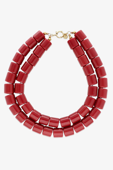 Bonnie Studios ketting Double Phil BS928 red