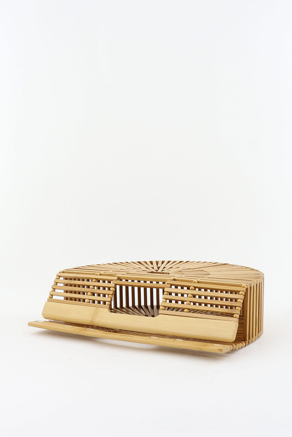 Cult Gaia bamboo clutch Ark klein beige – Marjon Snieders
