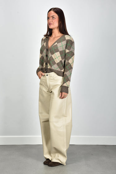 Haikure broek Bethany Leather HEW03296PL002TP ivory