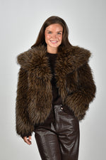 APParis jas Yara Fox F5CT332DKB dark brown