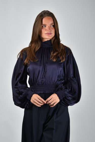 Zimmermann blouse Dream Shirred 5663TF253 navy