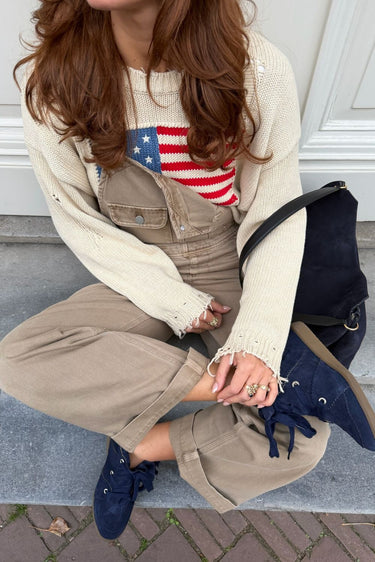 Denimist jumpsuit Slouch DSW1510-D656A worn khaki