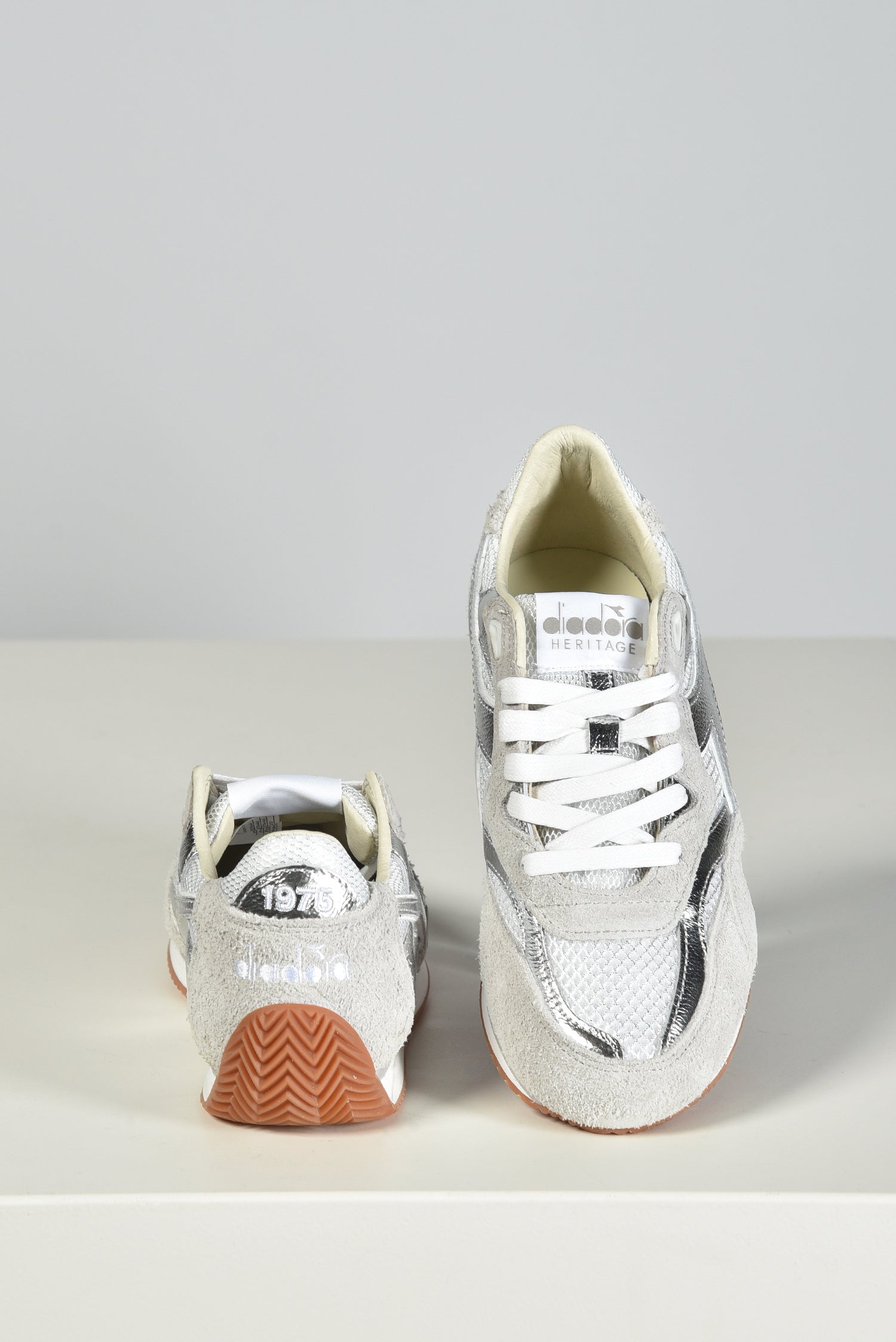 Diadora Heritage sneakers Equipe Revenge zilver metallic leer