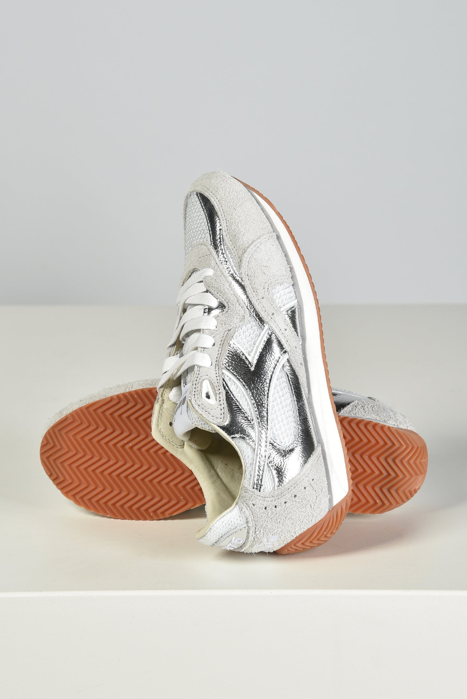 Diadora Heritage sneakers Equipe Revenge zilver metallic leer
