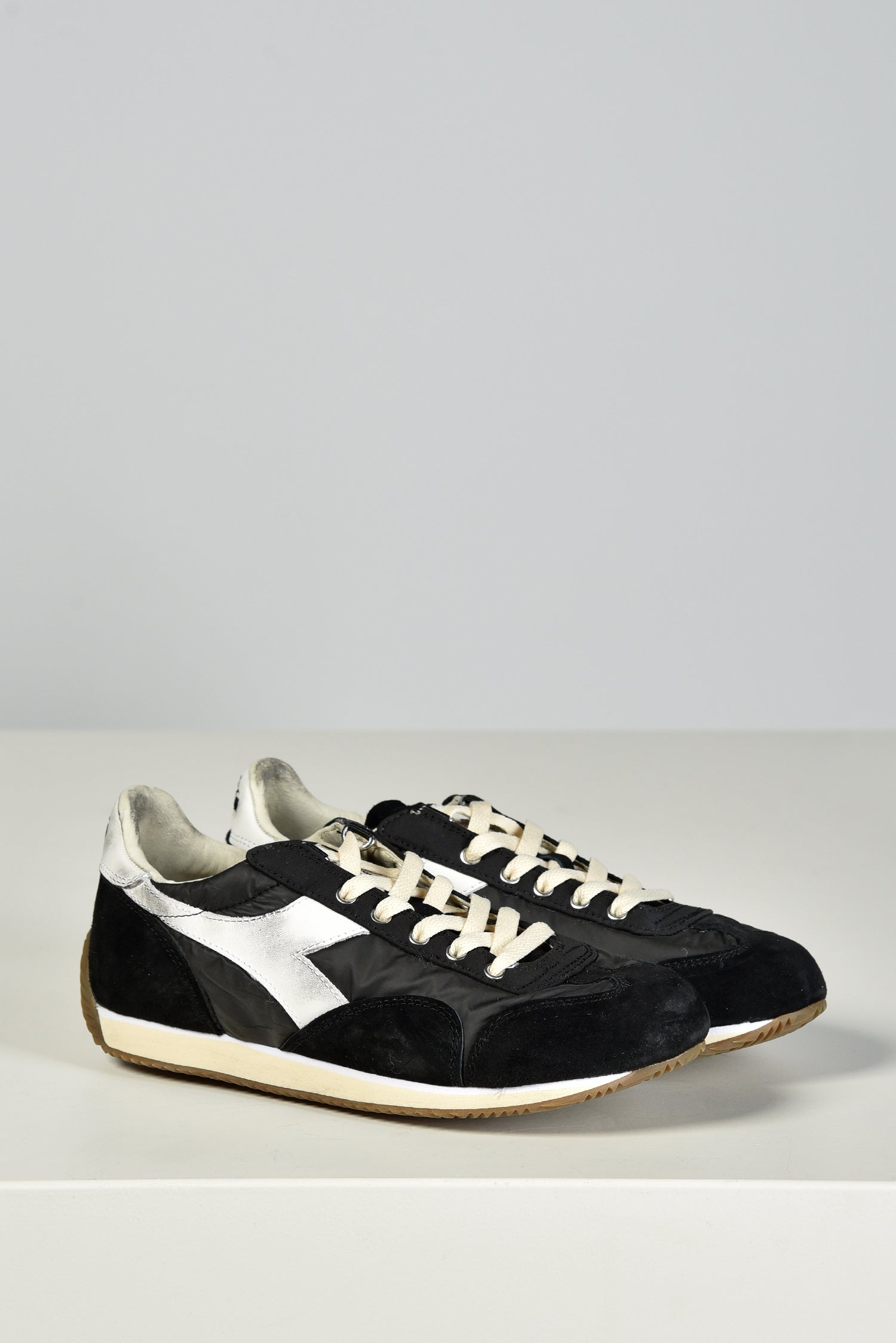 Diadora Heritage Equipe Vela Black Leather Finish Sneakers