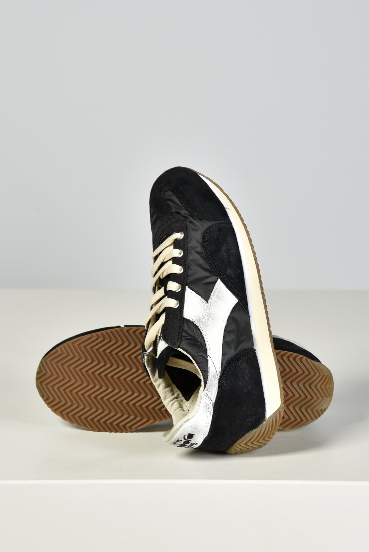 Diadora Heritage sneakers Equipe Vela zwart leerfinish – Marjon