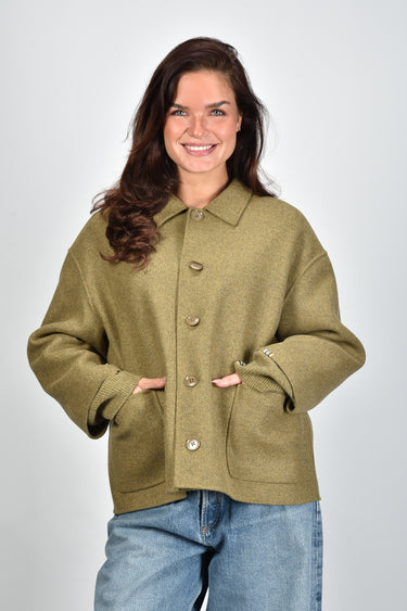 Extreme Cashmere jas Maker Short Sleeve 427 hunter