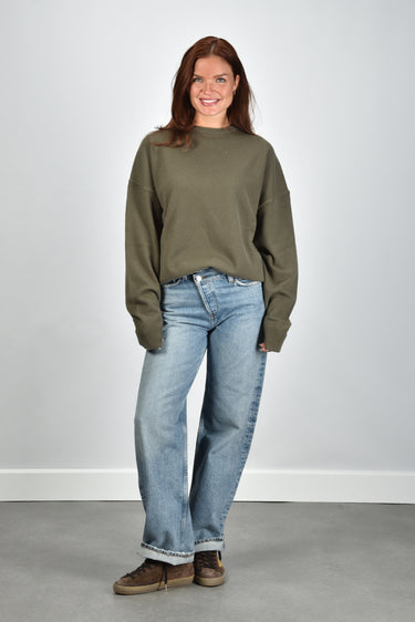 Extreme Cashmere trui Tes 355 army