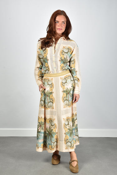 Farm Rio blouse 349107 royal sea multicolor