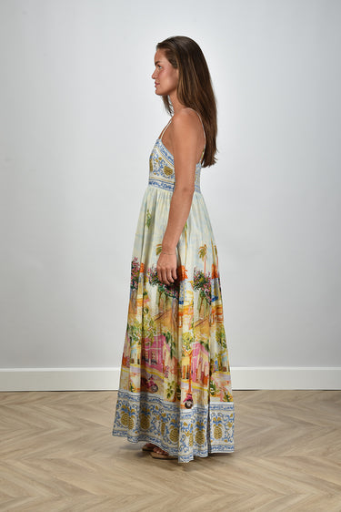farm rio aracati multicolor maxi dress Farm Rio spaghetti strap maxi dress multicolour – Marjon Snieders