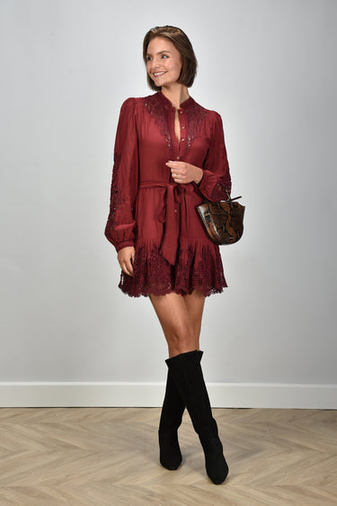 Farm Rio jurk 340262 burgundy