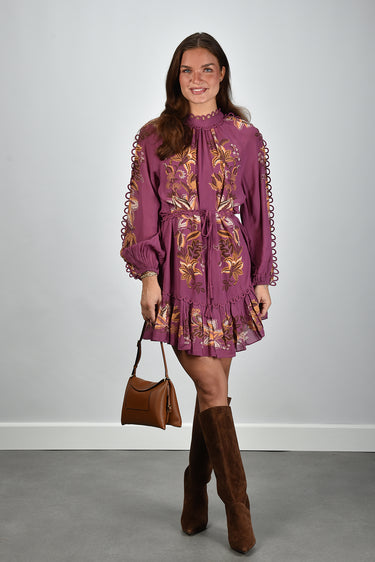 Farm Rio jurk 344134 delicate chintz pink