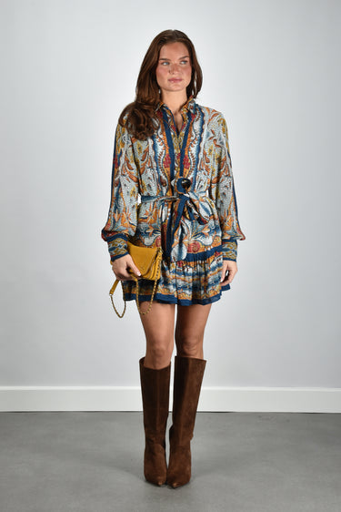 Farm Rio jurk 344504 mosaic garden soft blue