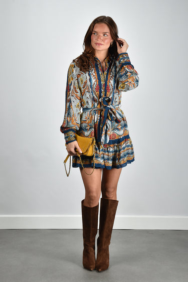 Farm Rio jurk 344504 mosaic garden soft blue